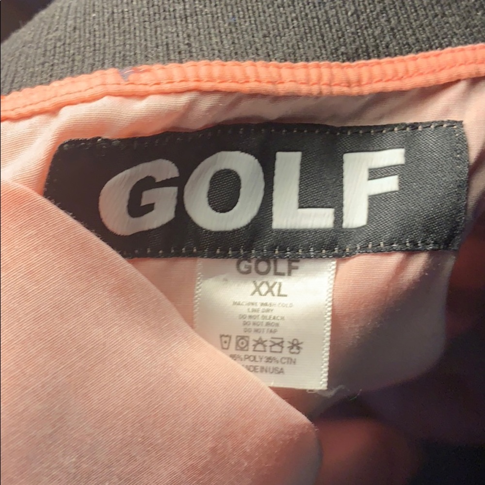 Gold button up bee tee